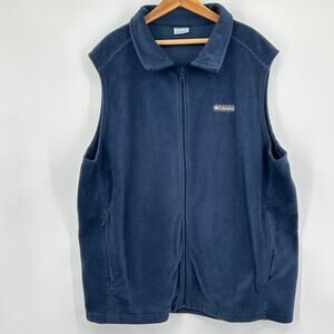Men’s Big & Tall Columbia Navy Fleece Vest 3XT